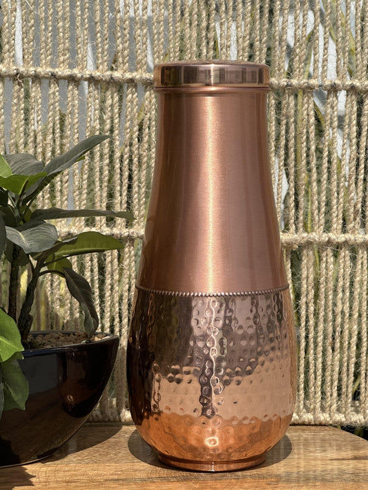 Hammered Water Bottle – Pure Copper