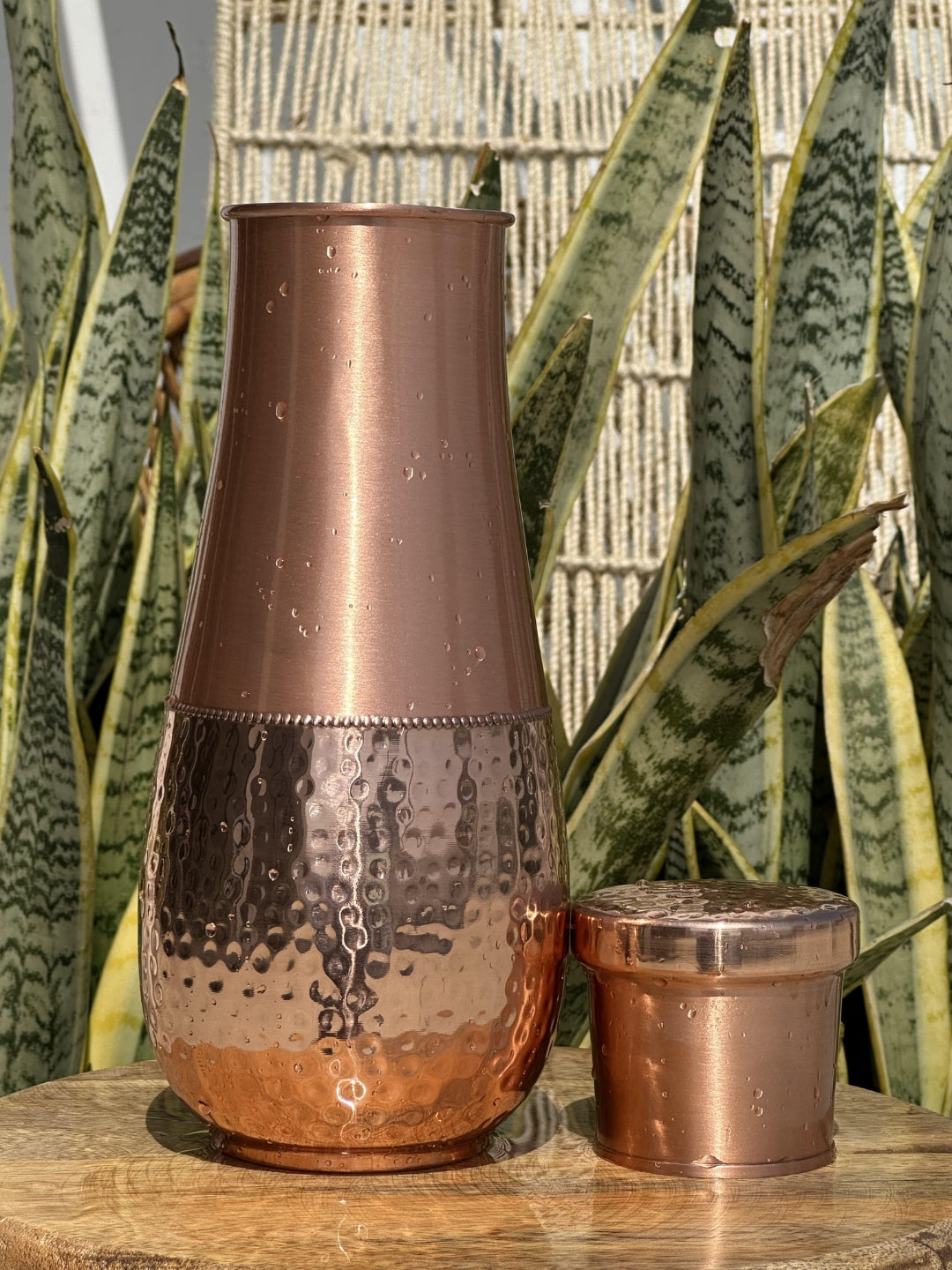 Hammered Water Bottle – Pure Copper