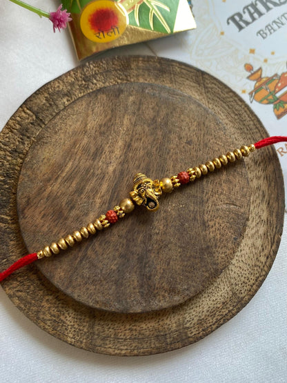 Ganesha Rudraksha Rakhi
